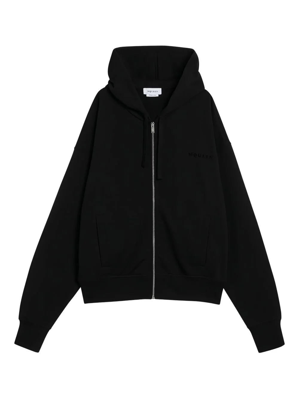 zip-up cotton hoodie - 1