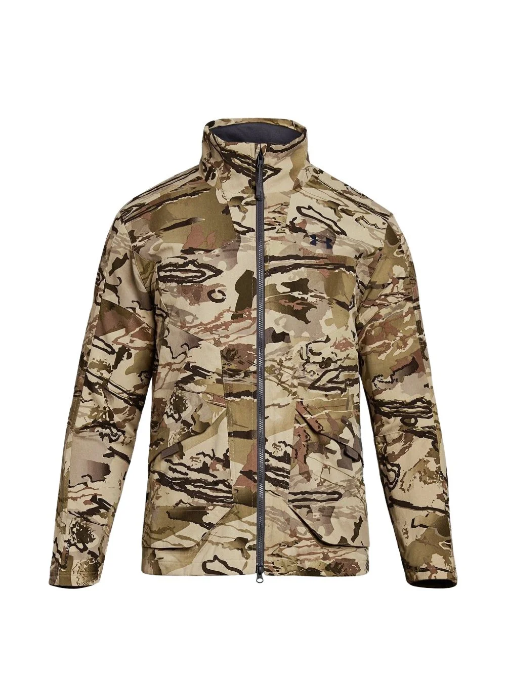 camouflage grit zip-up jacket - 1