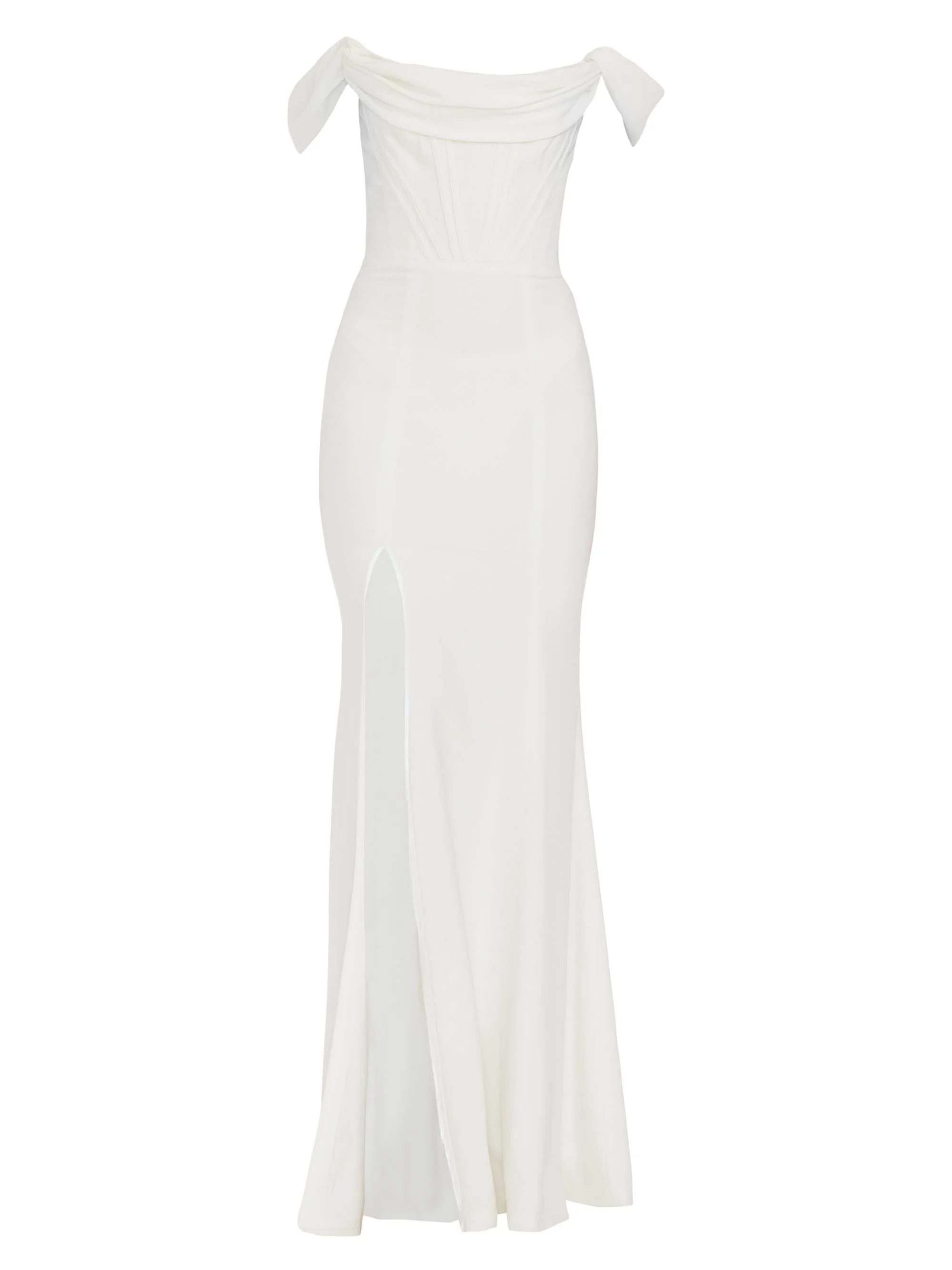 Women's Melania Bustier Mermaid Gown - White - 1