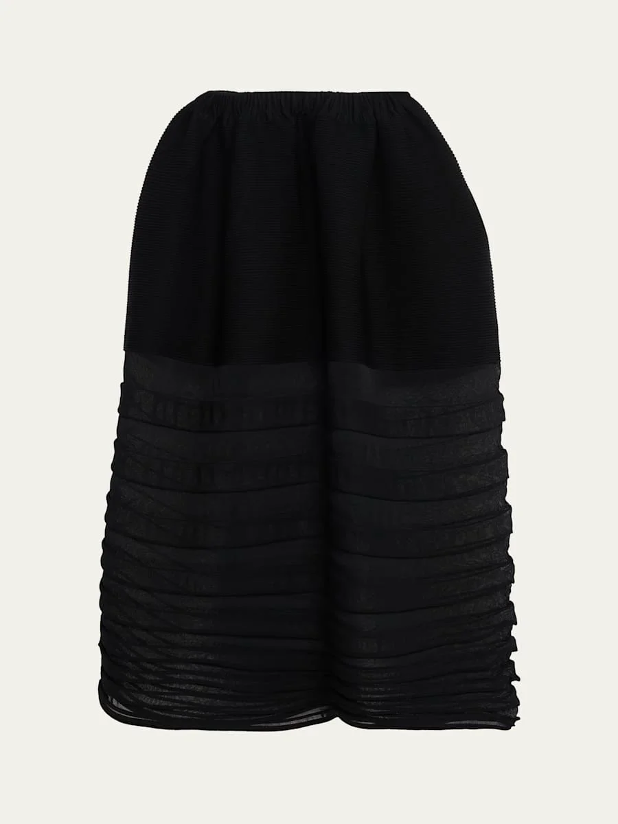 Moving Sheer Knit Maxi Skirt - 1