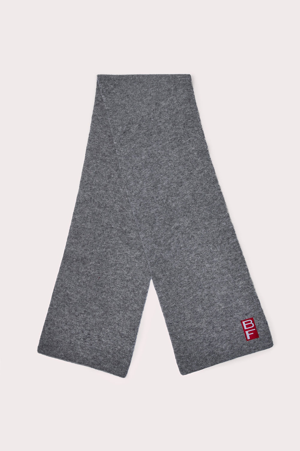 SOLID SCARF GREY ALPACA - 1