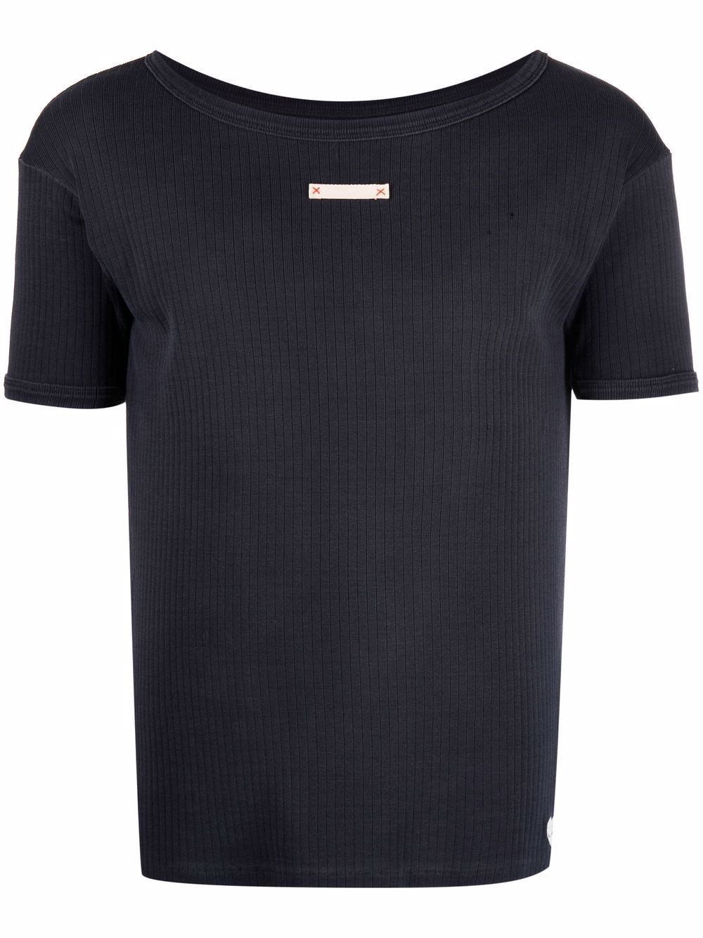 perforated four-stitch T-shirt - 1