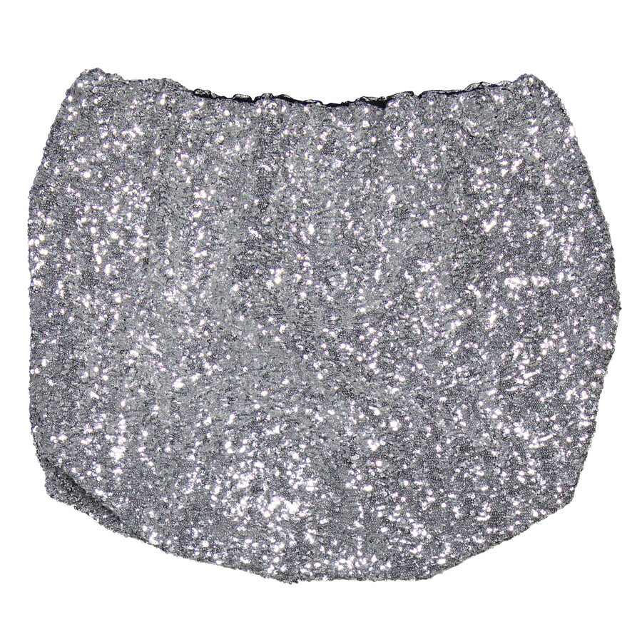 The Attico Ladies Grey Sequins Mini Skirt - 2