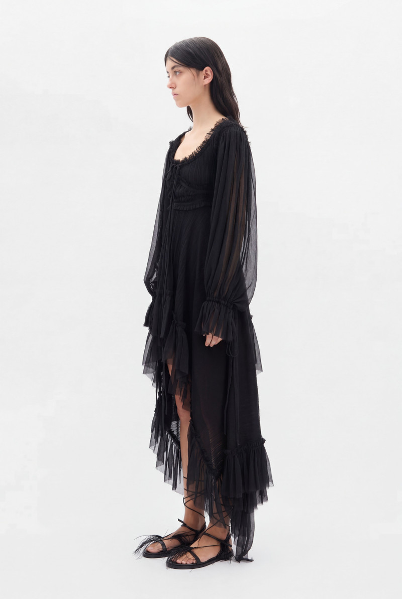 Ann Demeulemeester Giti Empire Waist Asymmetric Dress outlook