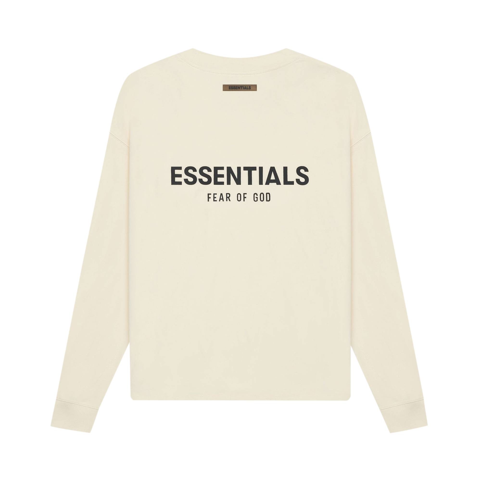 Fear of God Essentials Long-Sleeve Tee 'Buttercream' - 2