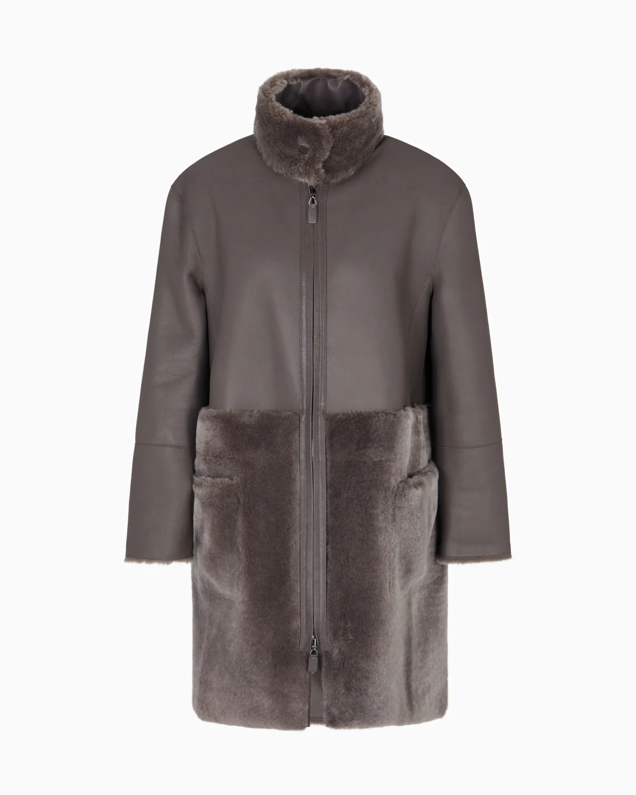ASV REVERSIBLE COAT IN SPANISH MERINO SHEARLING LAMBSKIN - 1