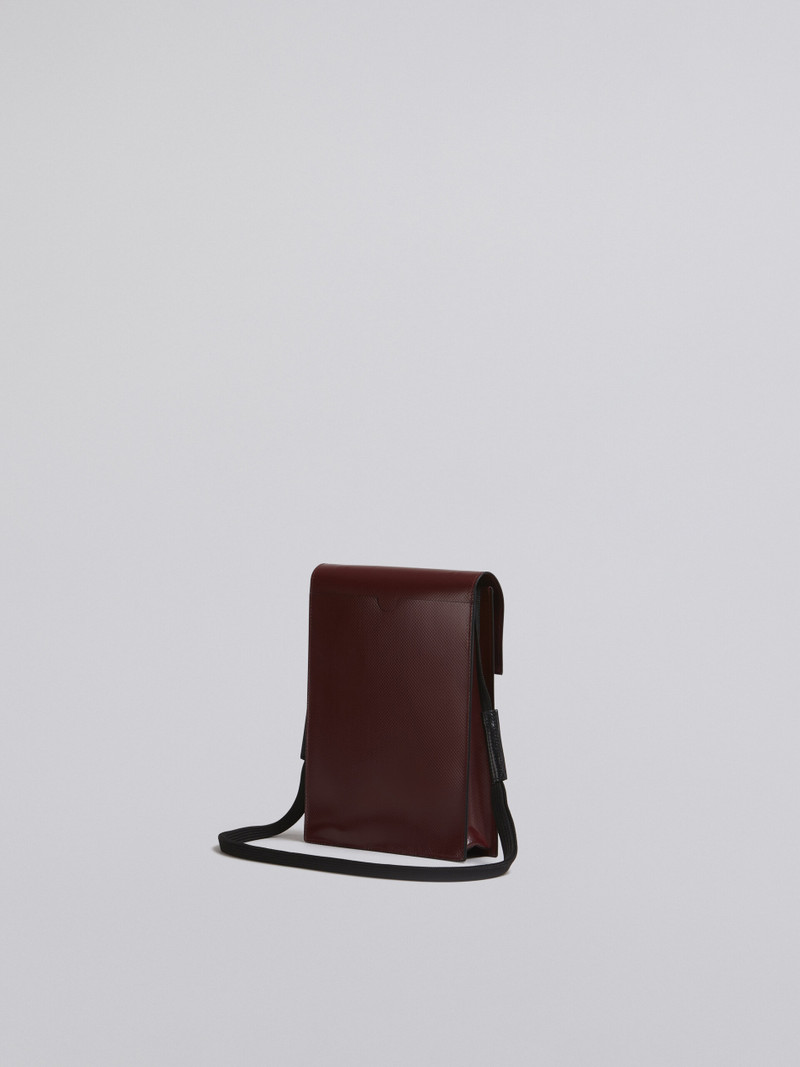 Marni BLUE AND BORDEAUX TRIBECA MESSENGER BAG outlook