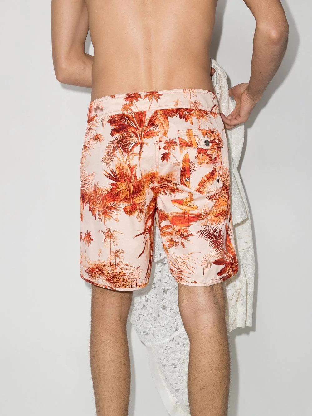 palm-tree print swim shorts - 3