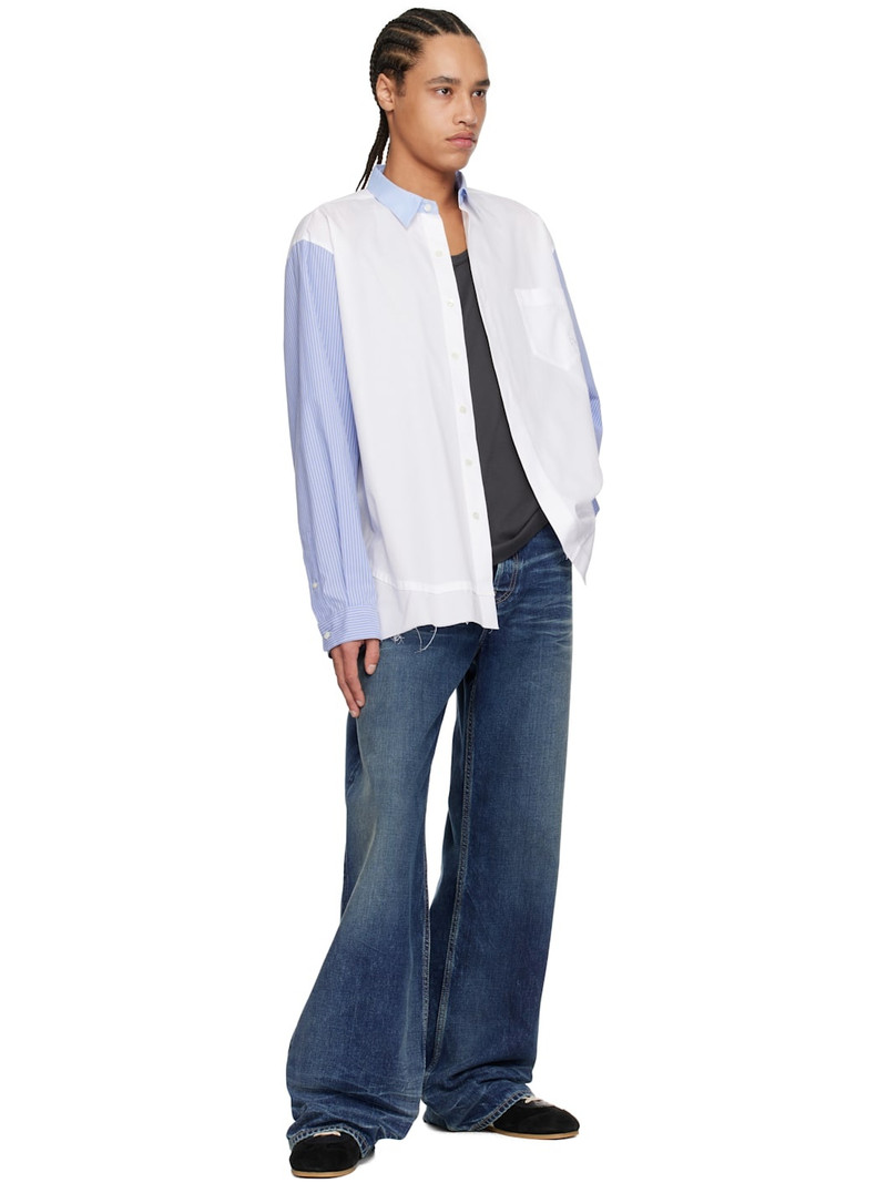 Ambush White & Blue Layered Shirt outlook