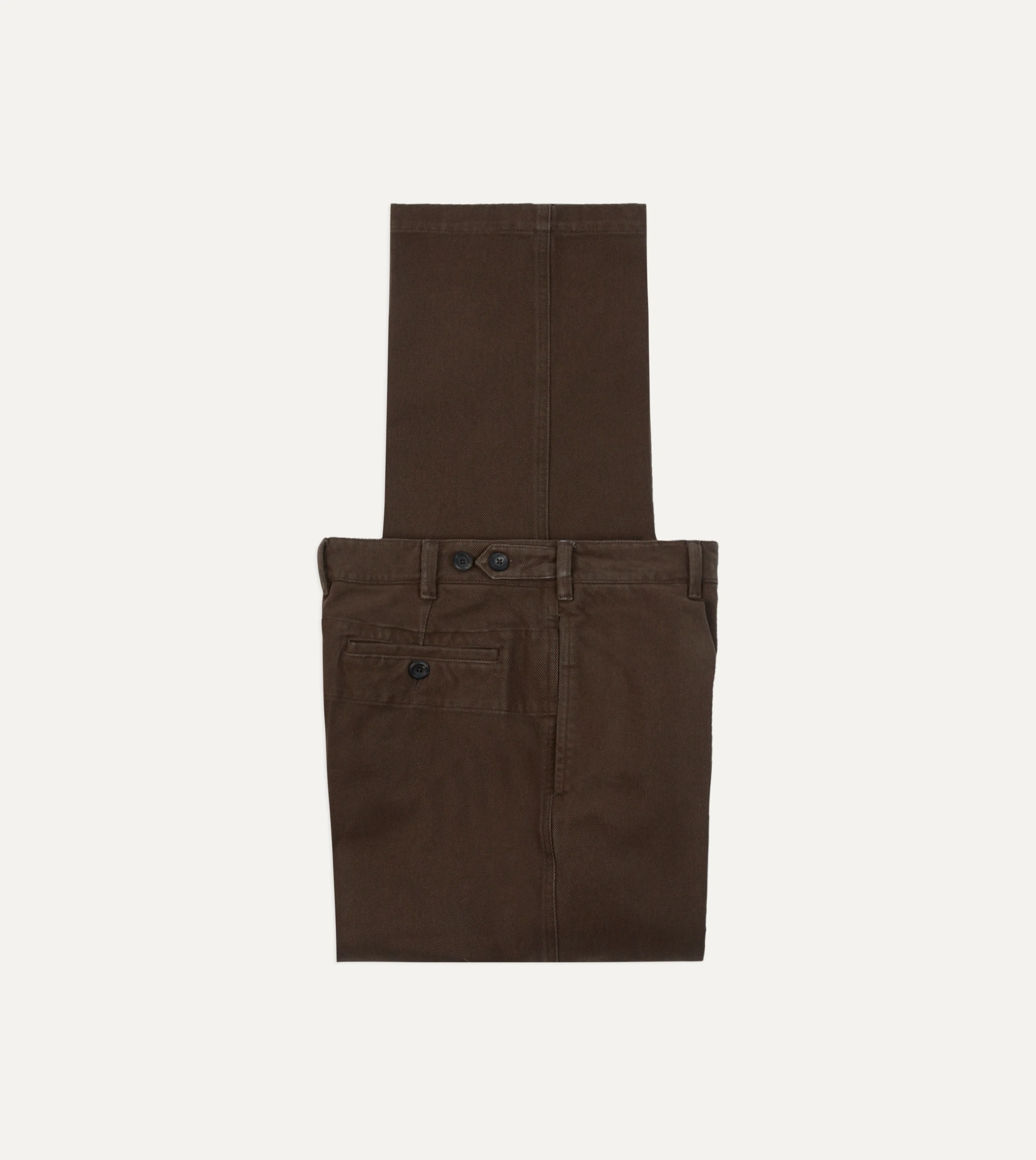 Cocoa Heavy Cotton Twill Games Trousers - 1