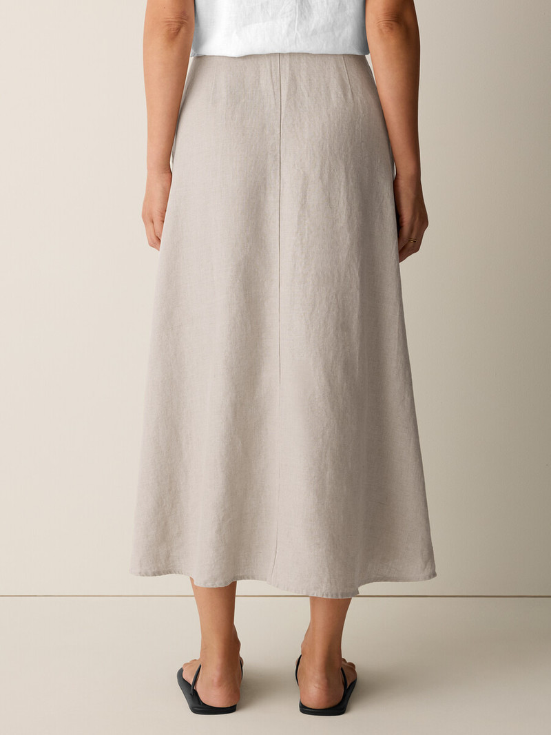 Organic Linen Half-Circle Skirt 4