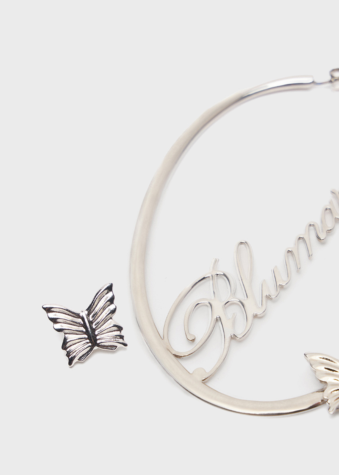 BRASS EARRINGS WITH LOGO - 2