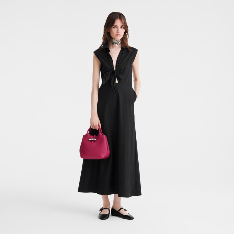 Longchamp Le Roseau S Handbag Beetroot - Leather outlook