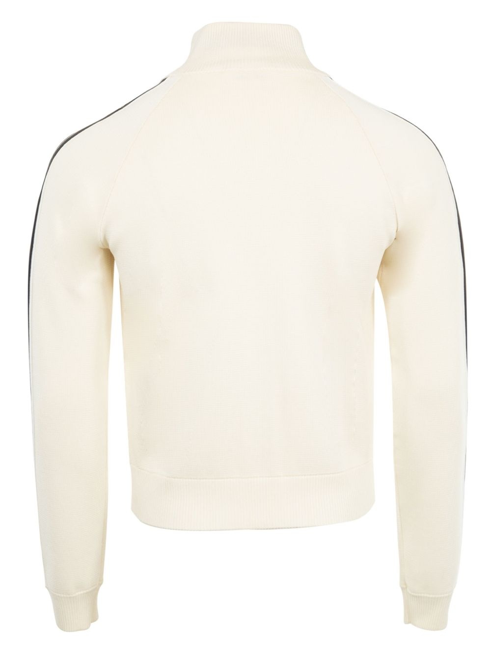 stripe-detail zip-up sweatshirt - 2