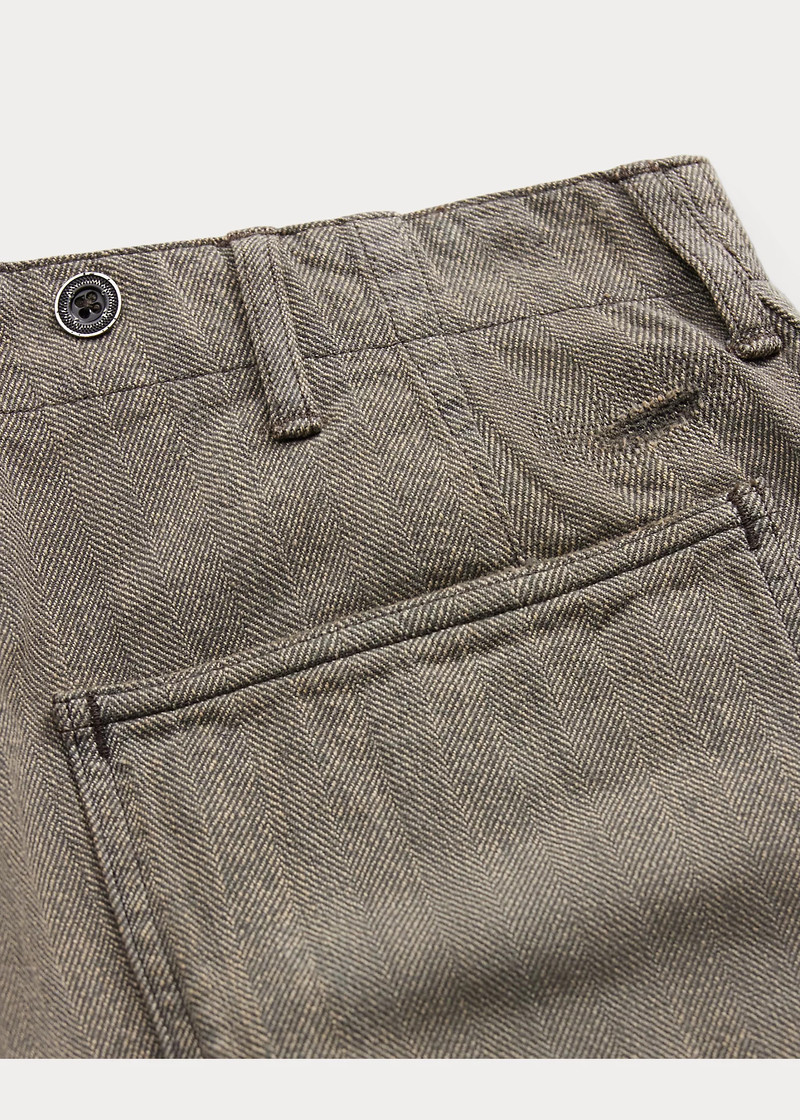 Distressed Herringbone Twill Field Pant 4