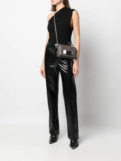 Rick Owens geometric-panel foldover-top crossbody bag outlook