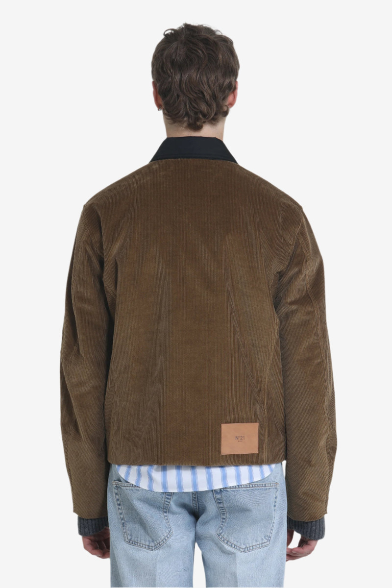 N°21 CORDUROY JACKET WITH CONTRAST COLLAR outlook