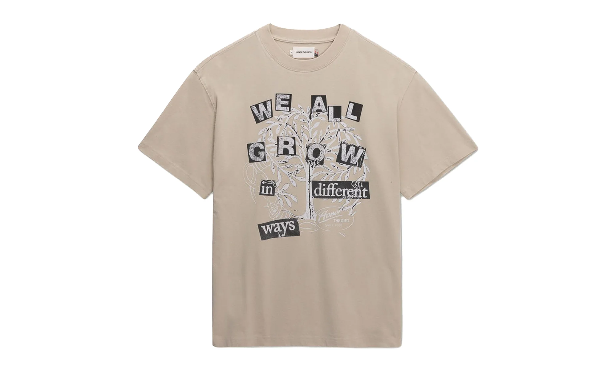 We All Grow T-Shirt "Taupe" HTG260195 TAUP - 1