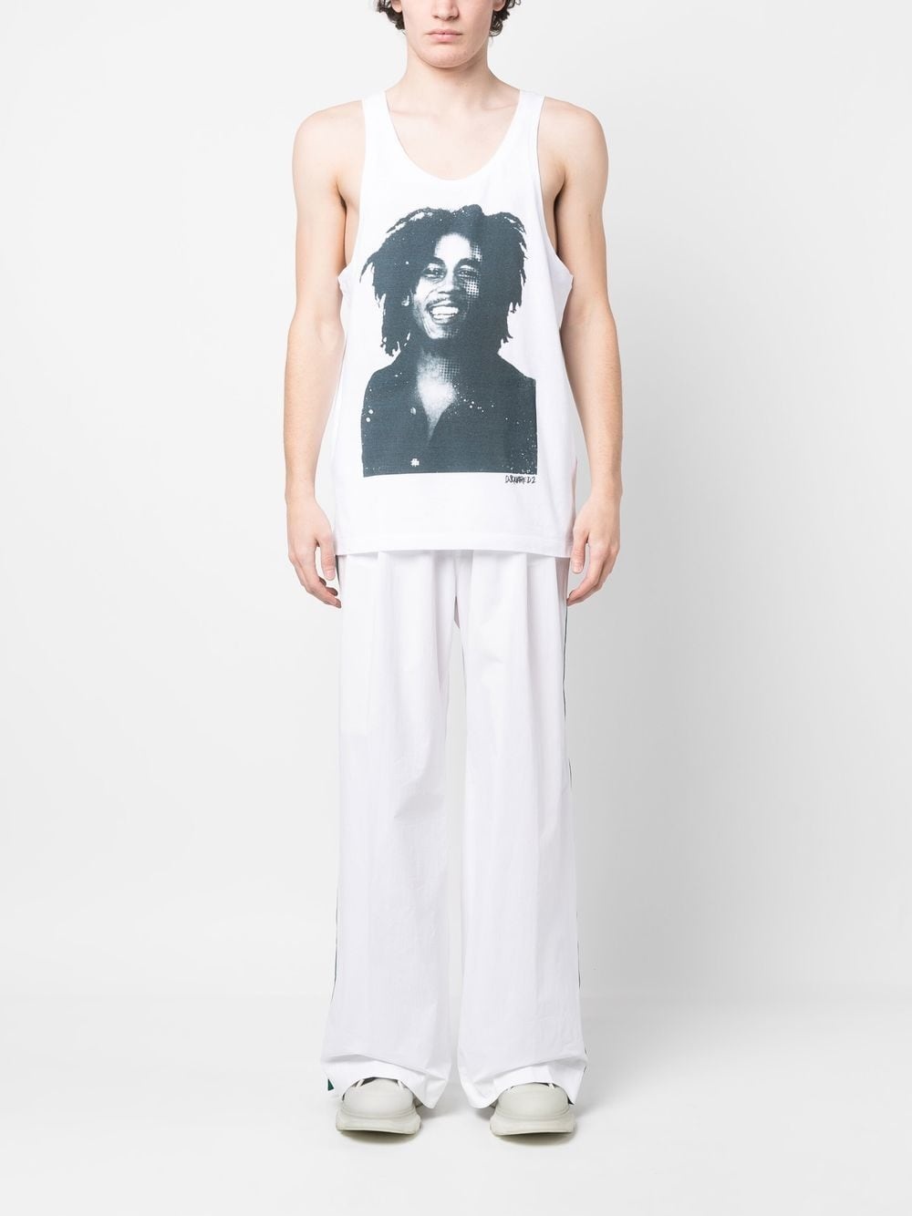 photograph-print tank top - 2