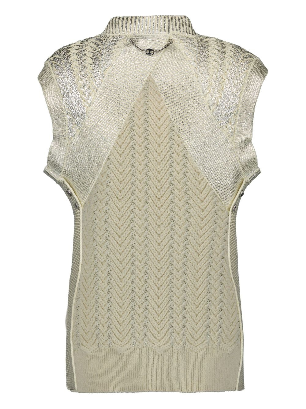 textured-knit sleeveless top - 2