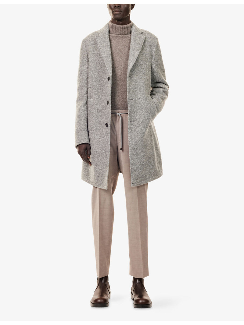 CORNELIANI Slim-Leg Drawstring Wool Trousers outlook