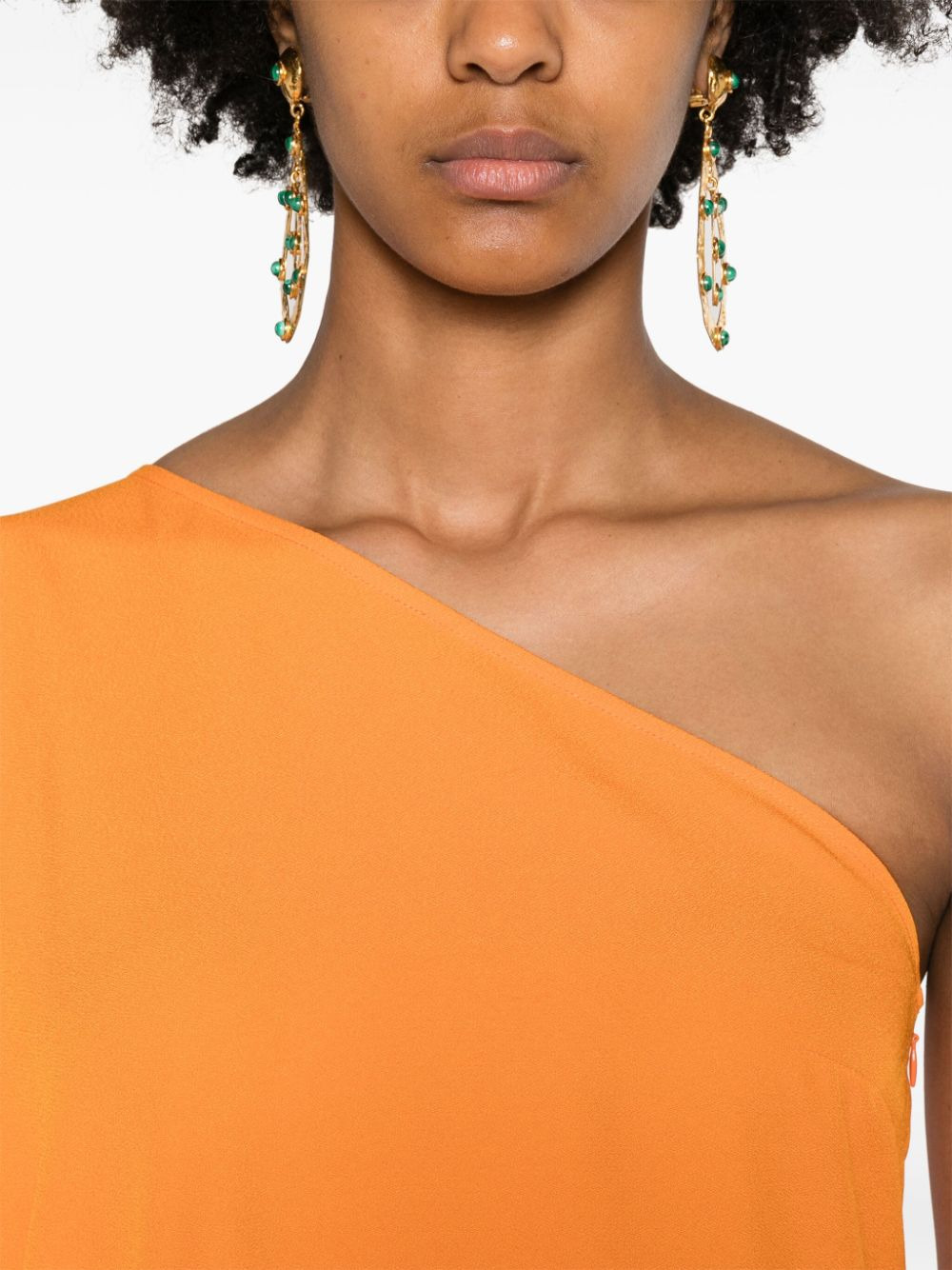 Taller Marmo Pre - TALLER MARMO PRE One-Shoulder Fringed Dress - 2