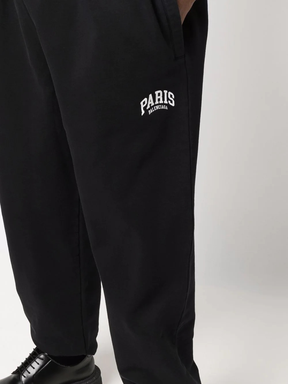 slogan-print cotton track pants - 6