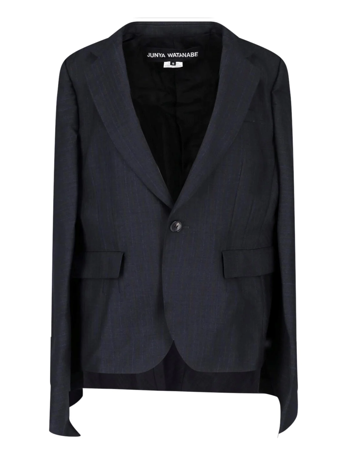 SINGLE-BREASTED WOOL BLAZER - 1