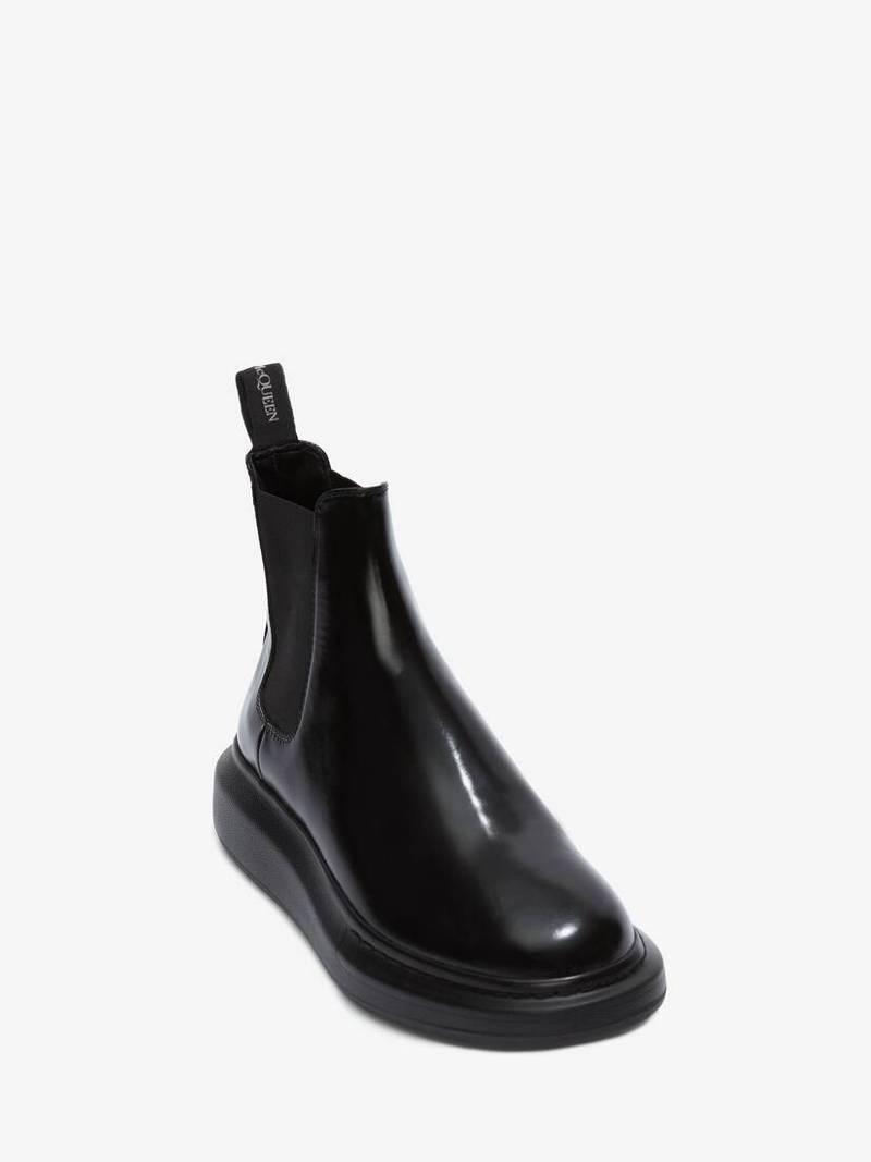 Alexander McQueen Men's Hybrid Chelsea Boot in Black outlook