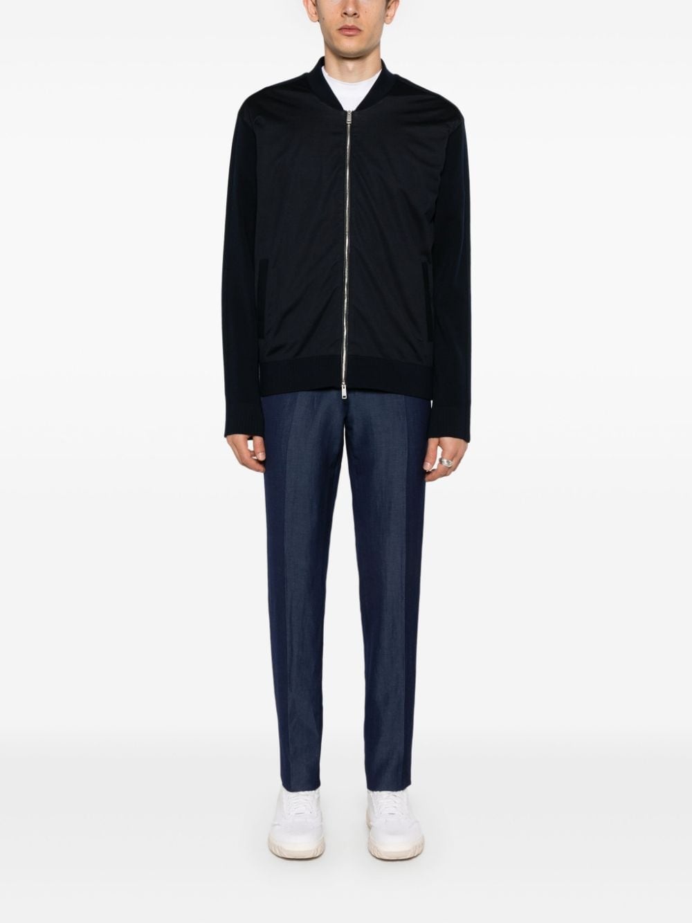 wool zip-up cardigan - 2
