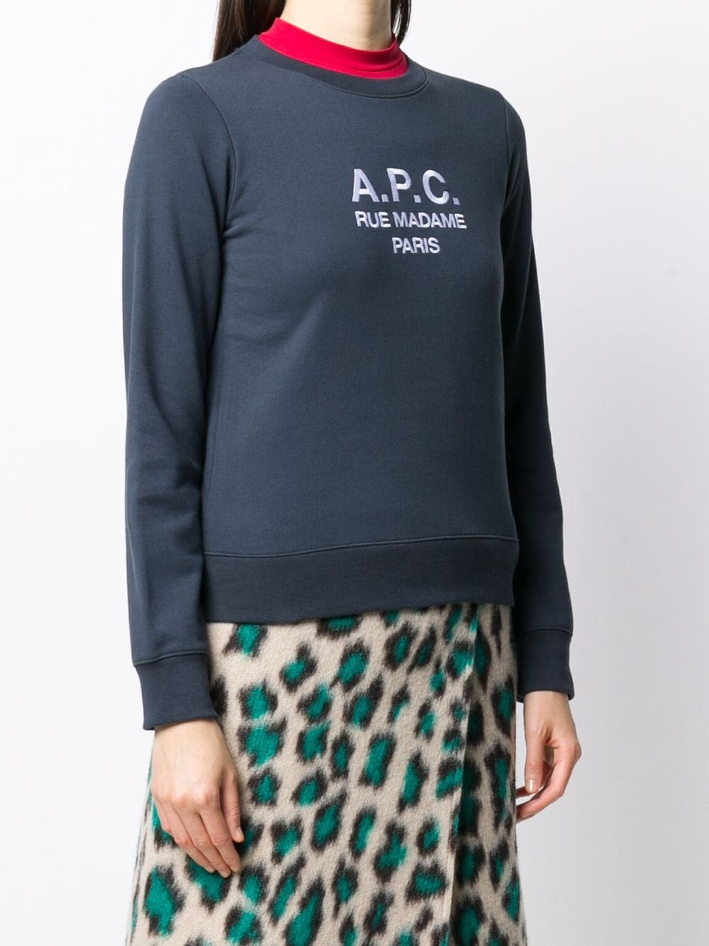 embroidered-logo sweatshirt - 3