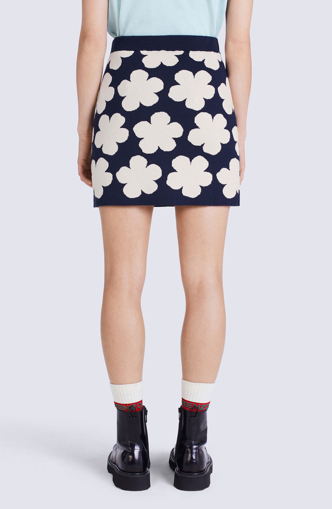 'Hana Dots' jacquard miniskirt - 5