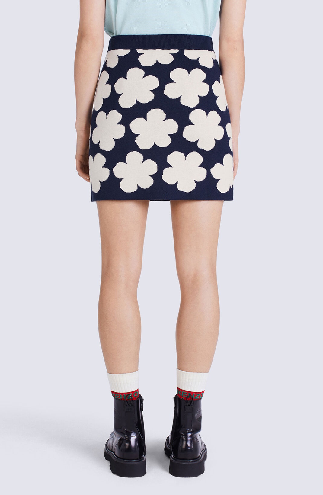 'Hana Dots' jacquard miniskirt - 5