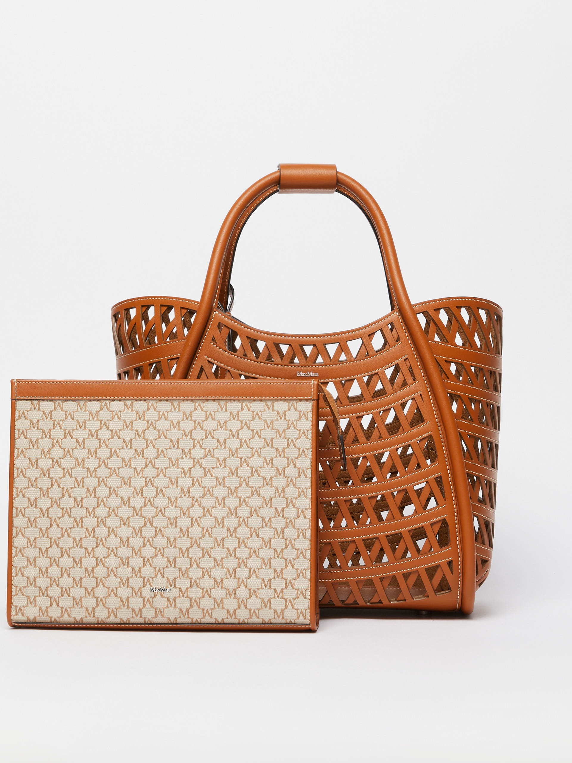 MARINESWEAVING Woven leather small Marine bag - 4
