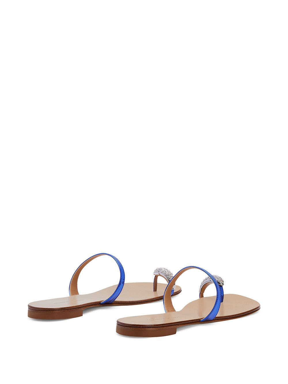 crystal toe strap sandals - 3