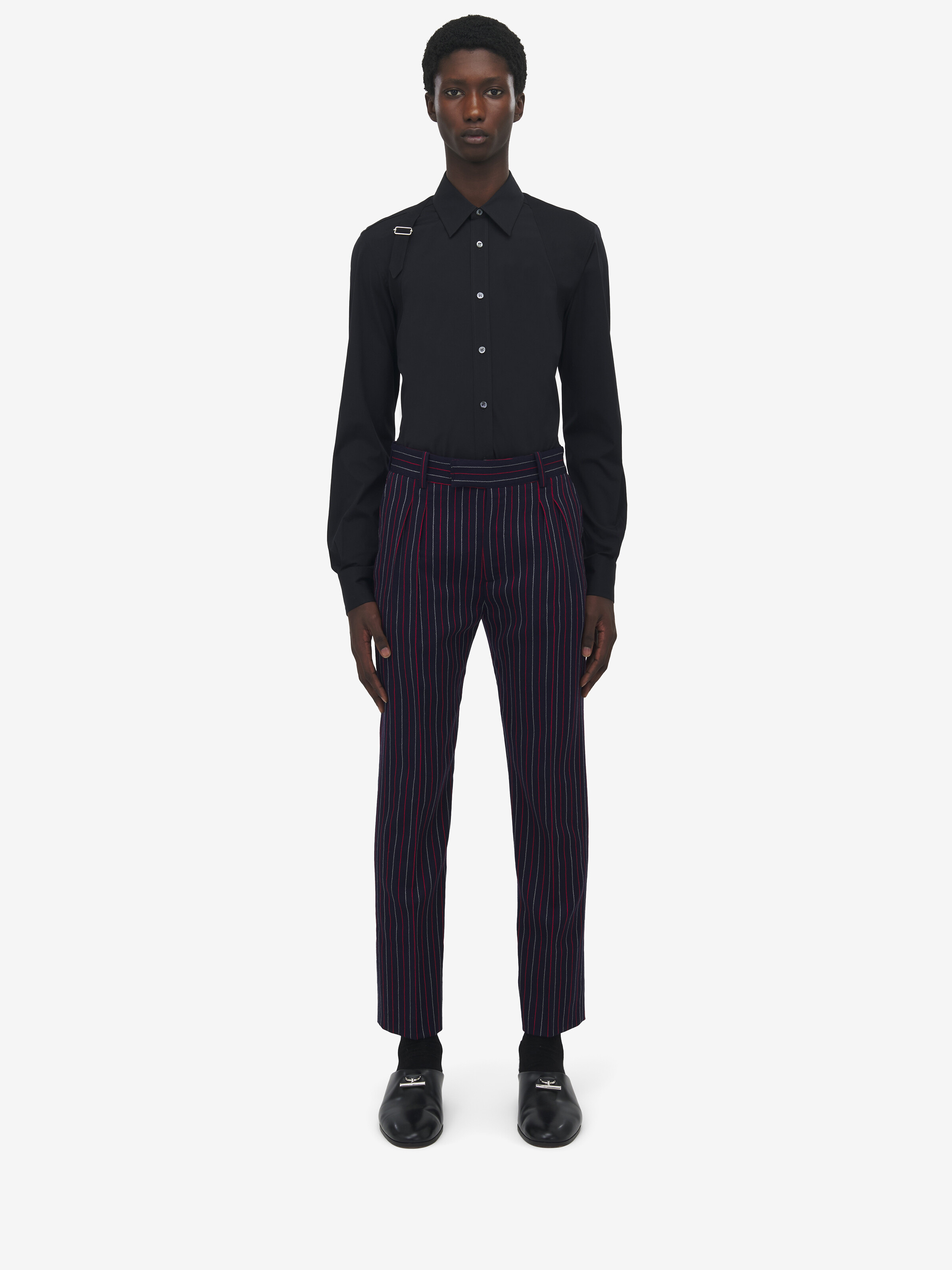 Boat Stripe Cigarette Trousers - 2
