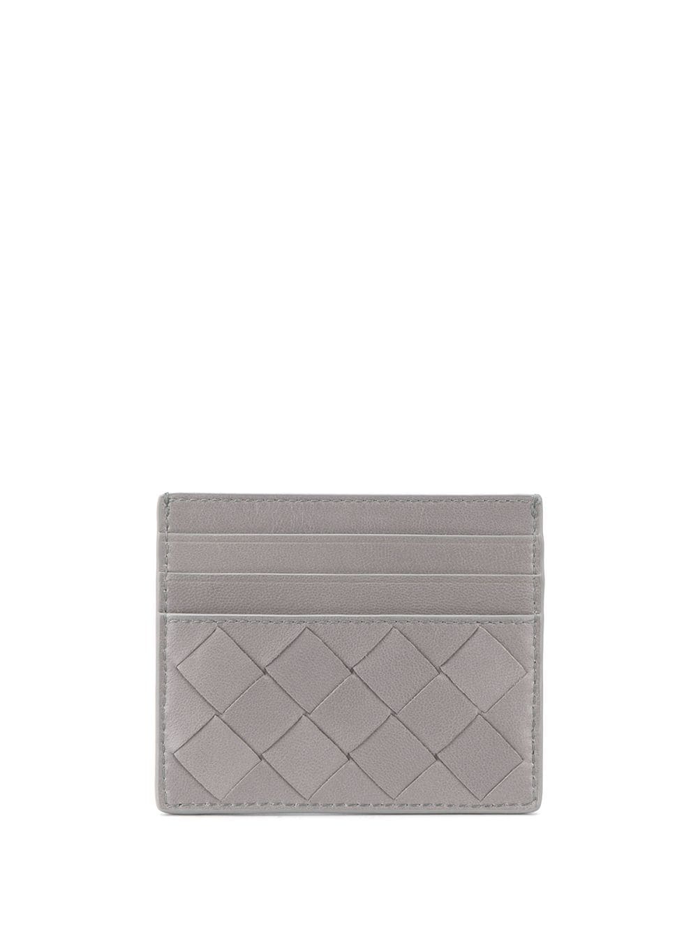 intrecciato weave cardholder - 2