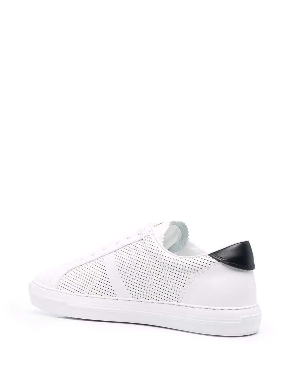 perforated lace-up trainers - 3