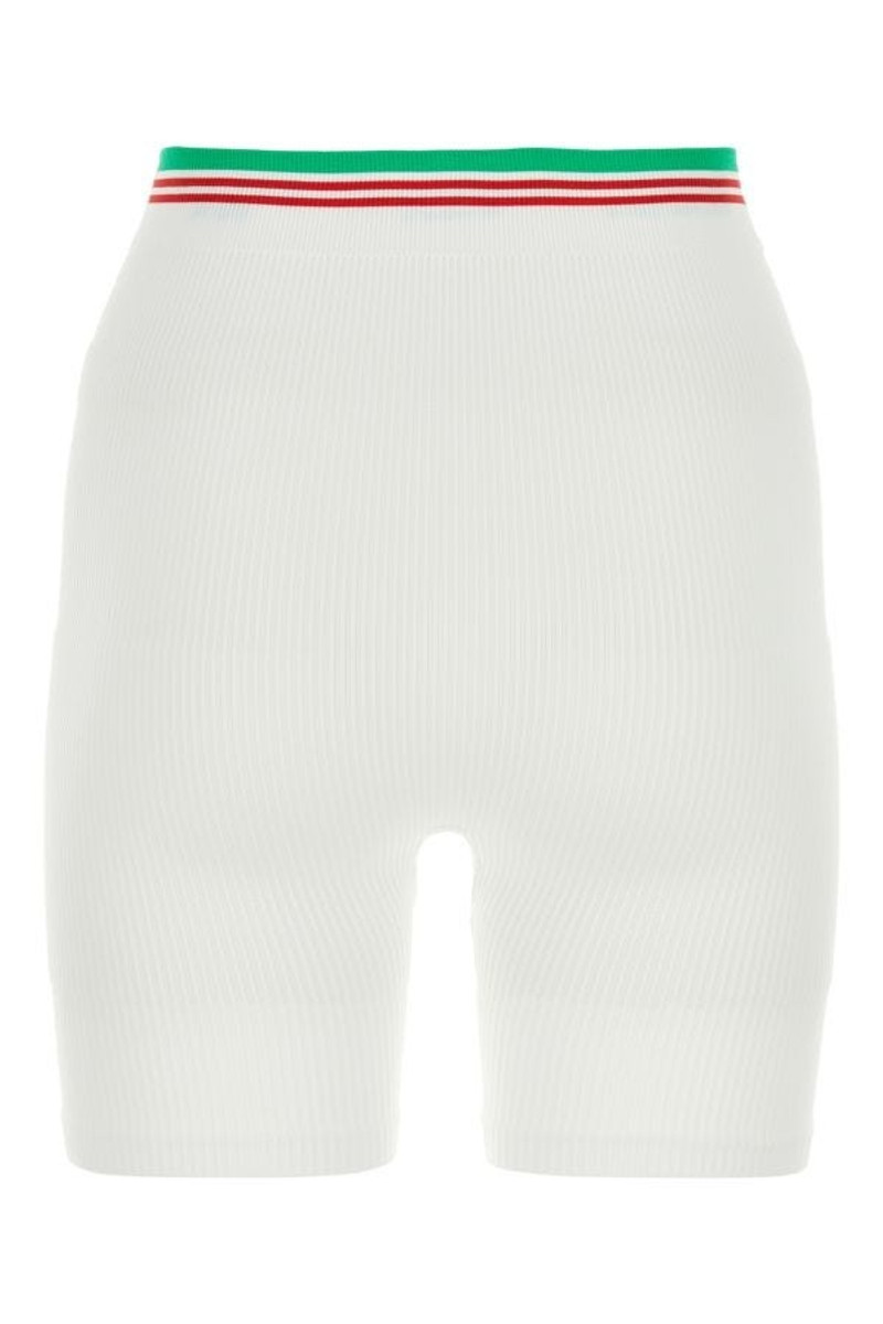 CASABLANCA White stretch nylon blend leggings outlook