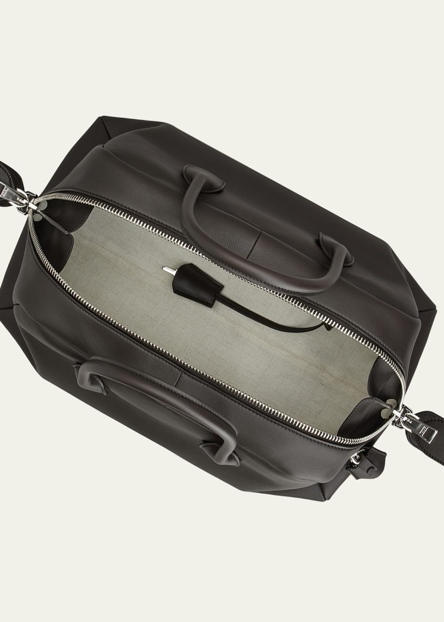 Bauletto Zip Leather Top-Handle Bag - 2
