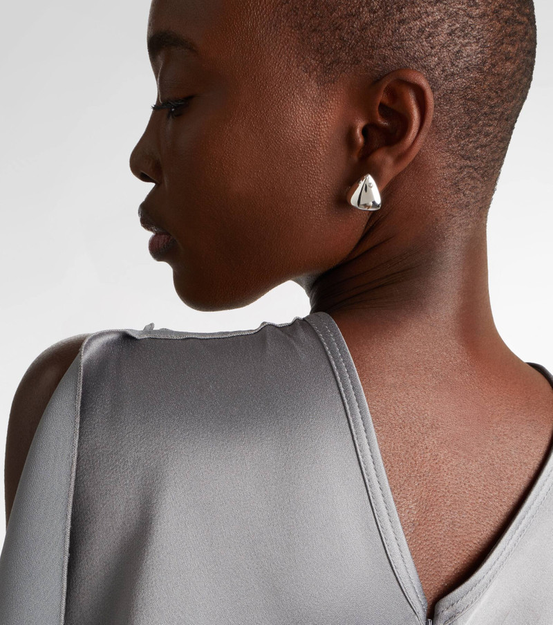 Yvonne Léon Requin 9kt white gold earrings with diamonds outlook