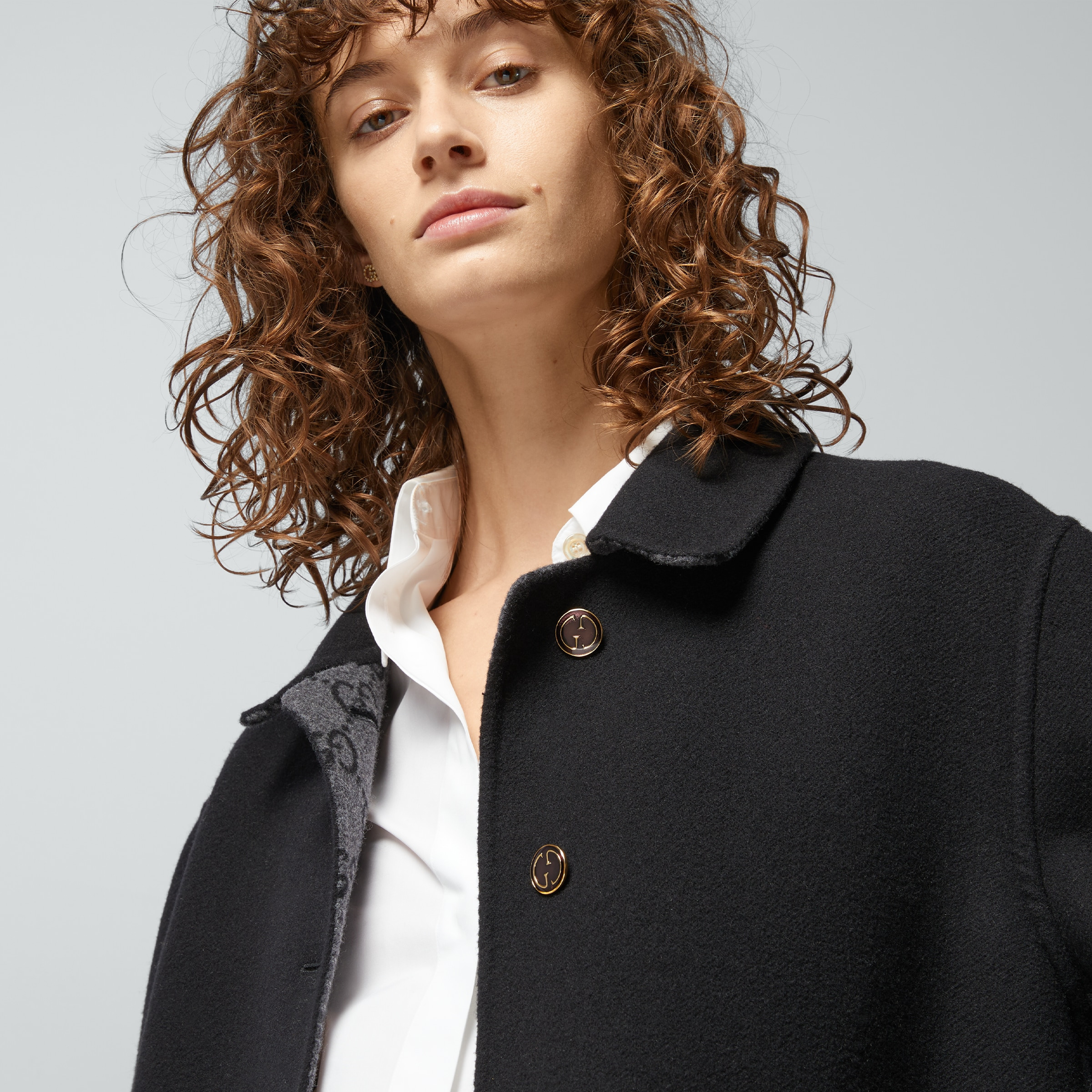Reversible GG wool coat - 3