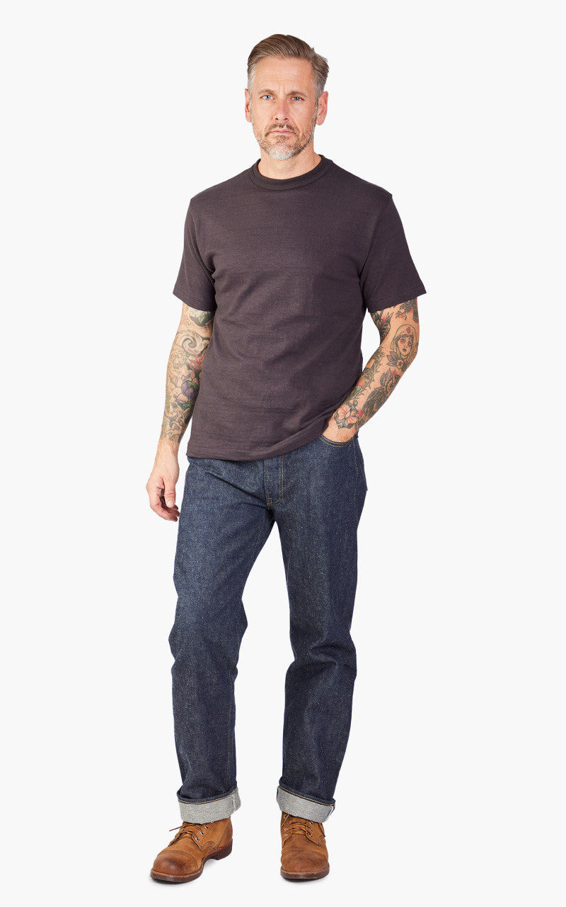 Warehouse & Co. WAREHOUSE & CO. LOT 4601 PLAIN T-SHIRT SUMI BLACK outlook