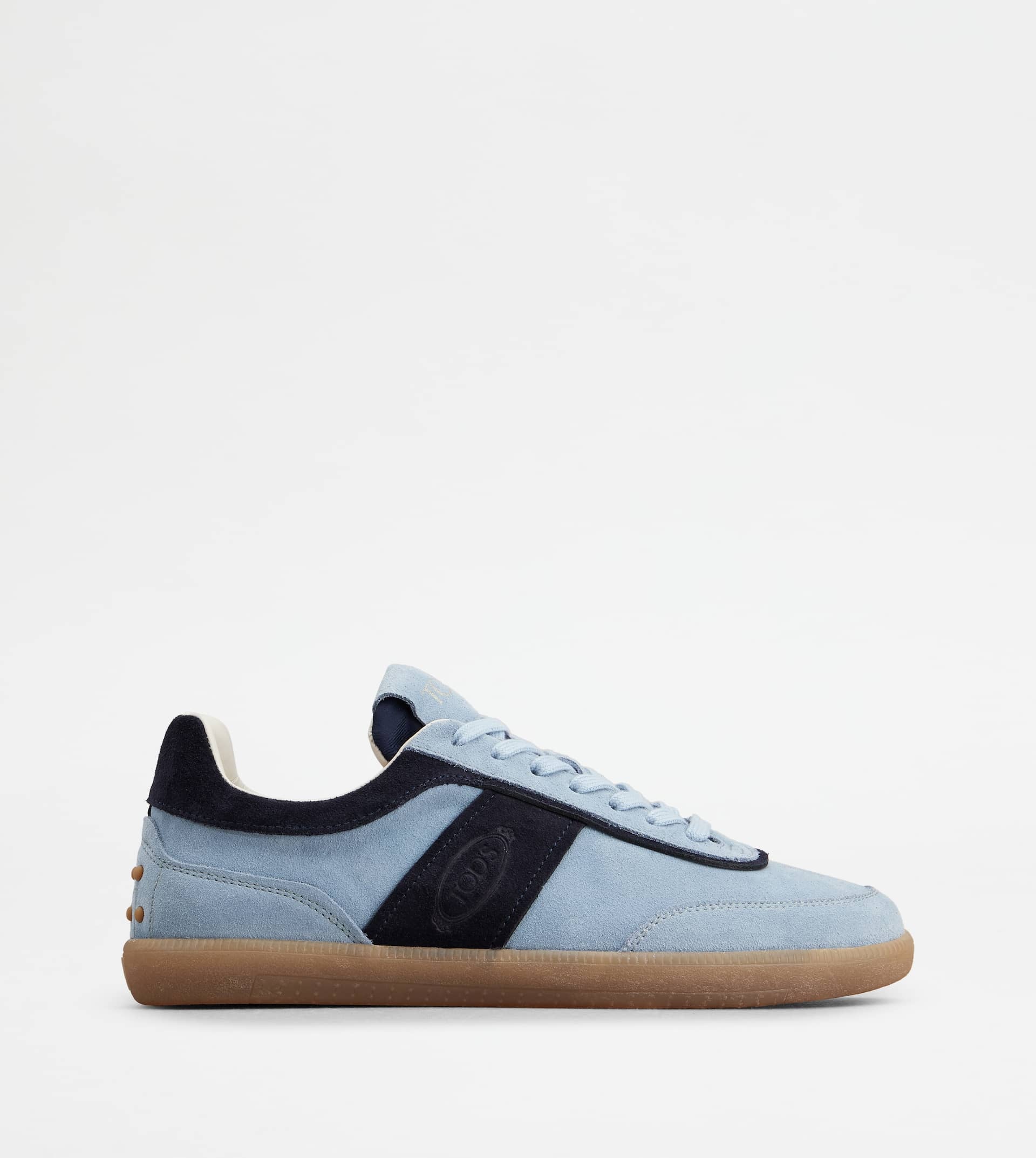 TOD'S TABS SNEAKERS IN SUEDE - LIGHT BLUE, BLUE - 1