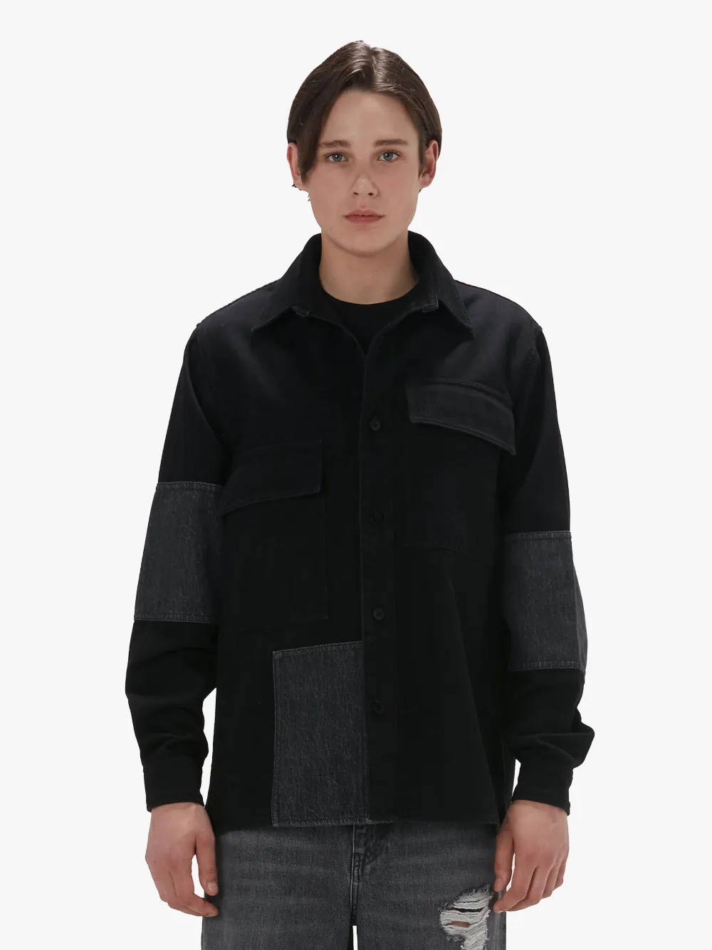 PATCHWORK OVERSHIRT - 2