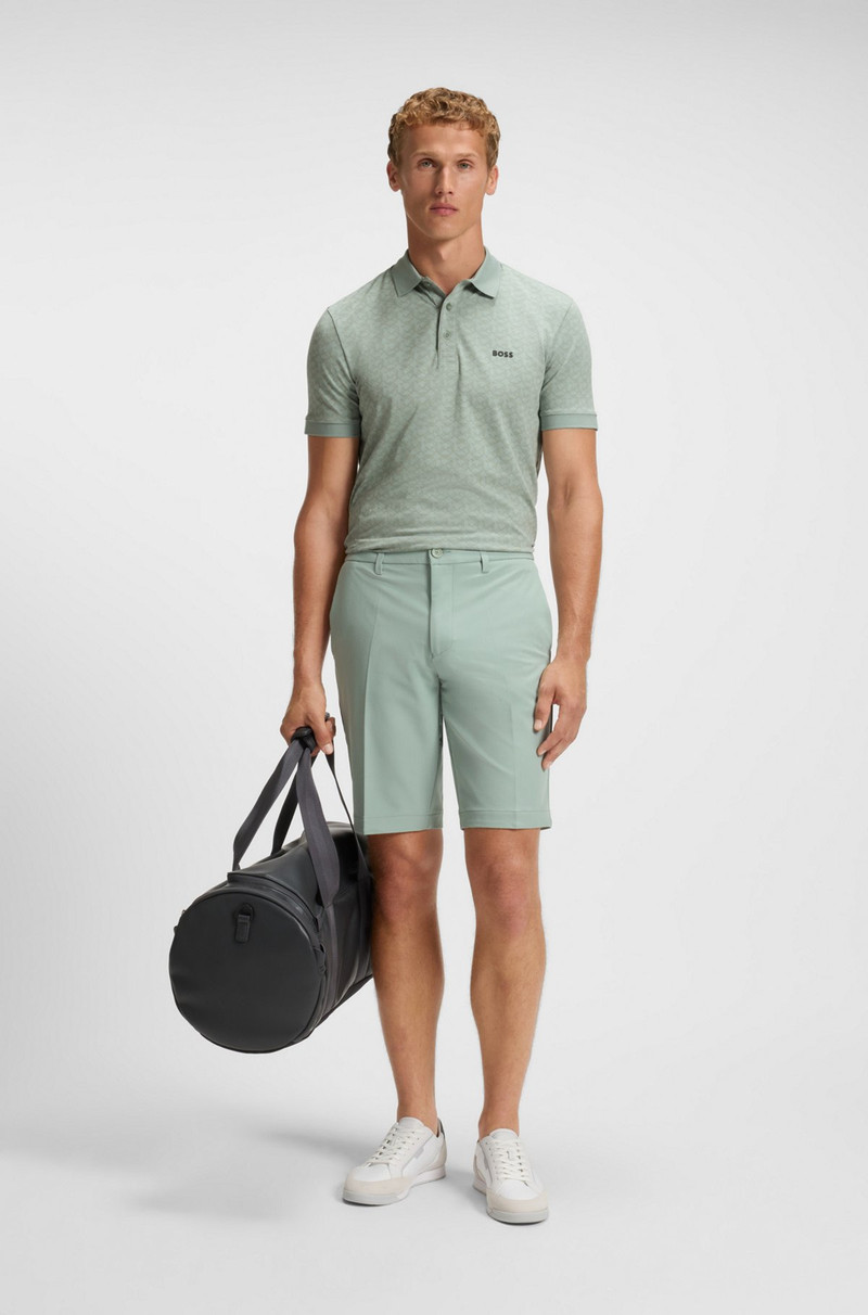 BOSS PADDY POLO SHIRT IN STRETCH COTTON WITH PRINTED PATTERN outlook