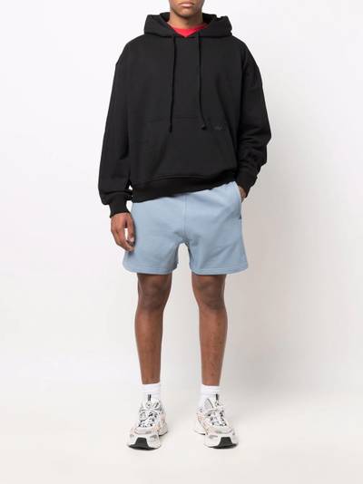 adidas logo-patch cotton track shorts outlook