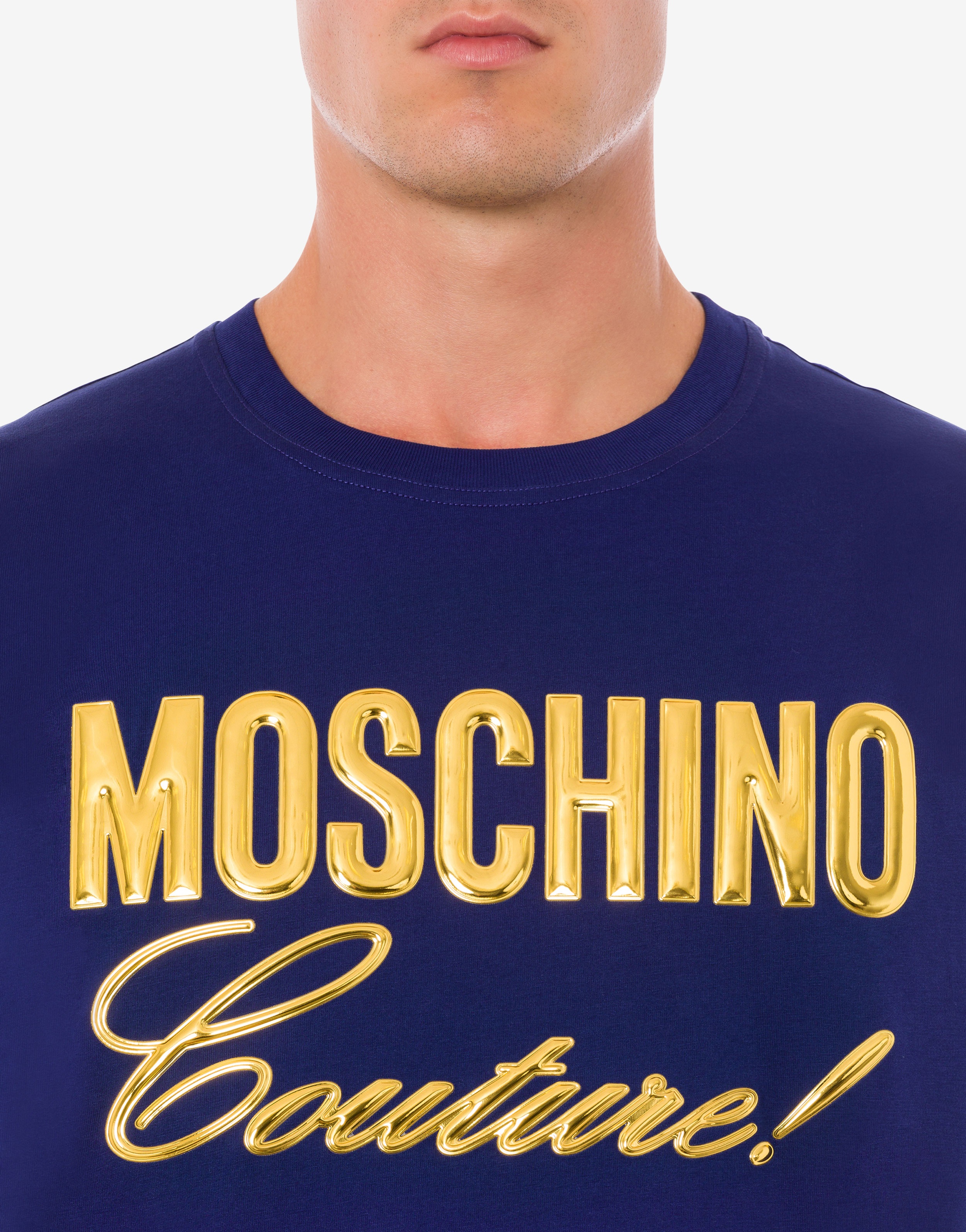 MOSCHINO COUTURE ORGANIC JERSEY T-SHIRT - 4