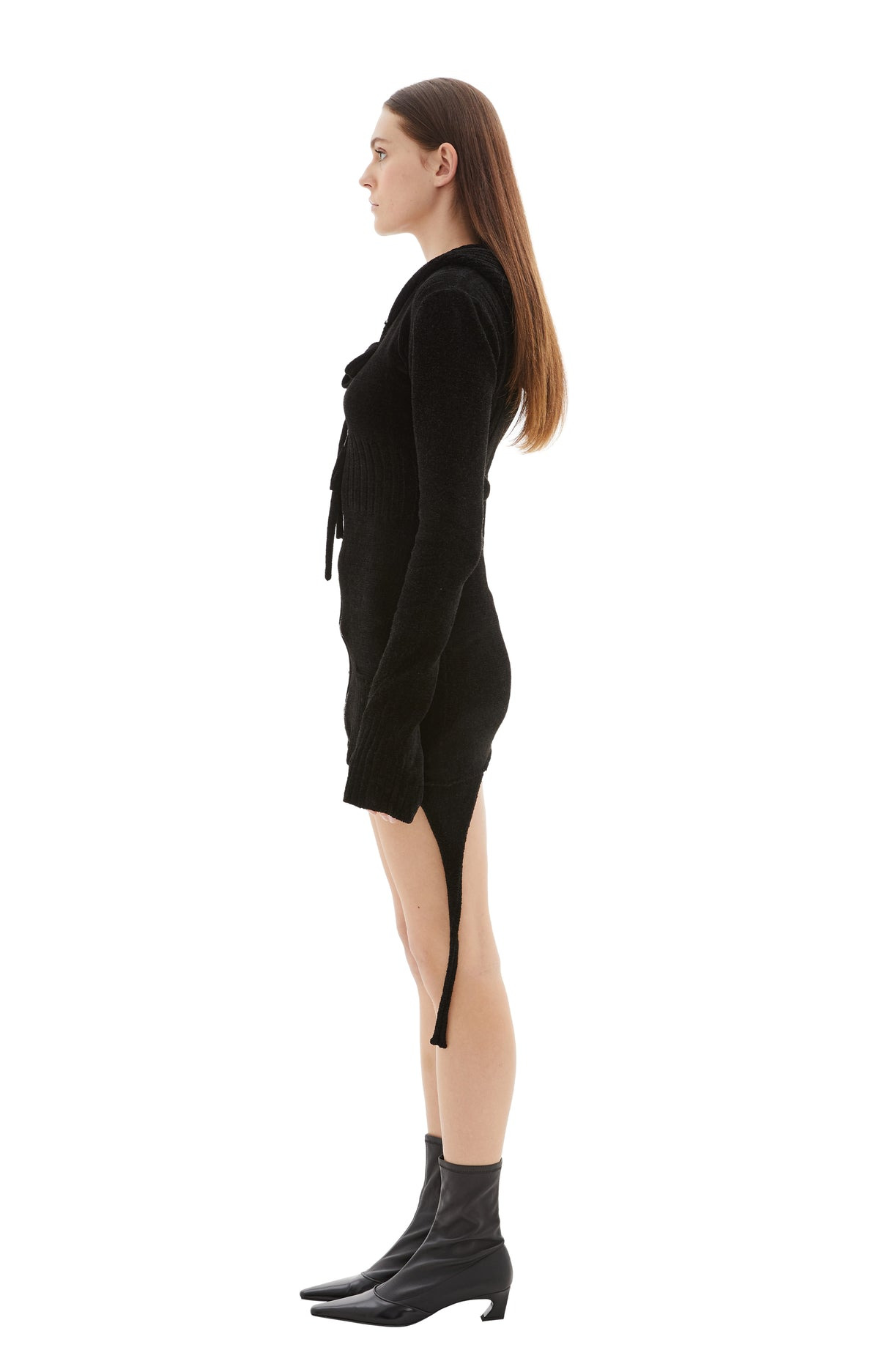 KNIT CARDIGAN (BLACK) - 3