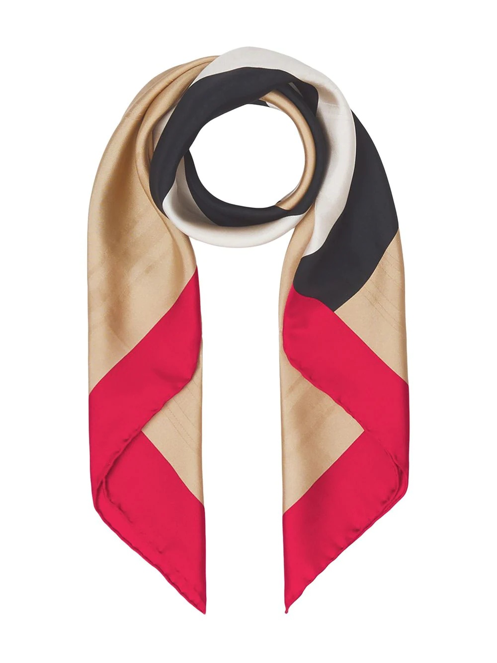 Icon Stripe-print silk scarf - 3